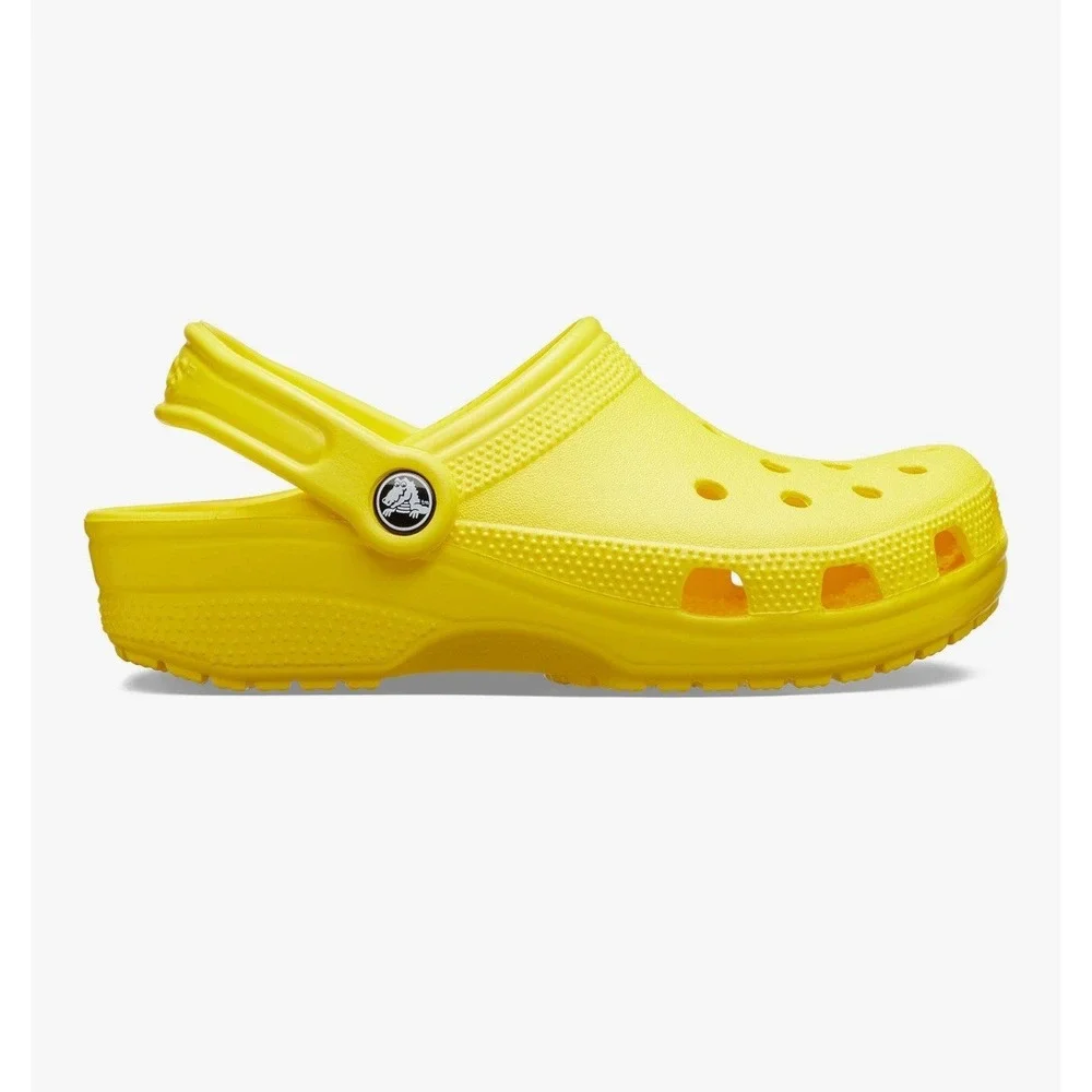 Crocs Classic Clog Roomy Fit Lemon Yellow 10001-7C1 Size 5Y Youth Kids‎ New
